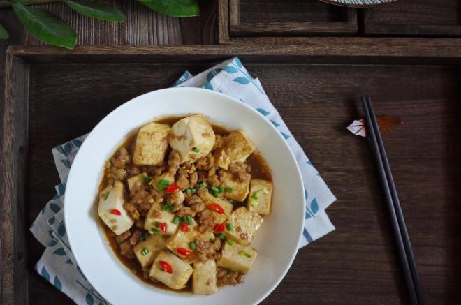 肉末豆腐