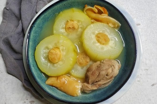 花胶鳄鱼干节瓜汤