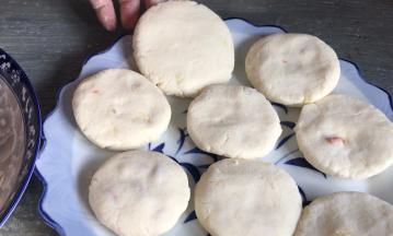 再按成饼，依次做完