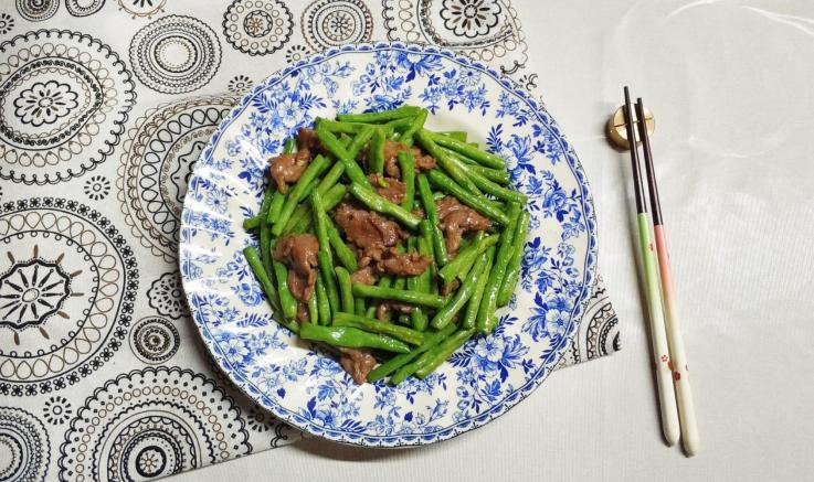 豆角炒牛肉
