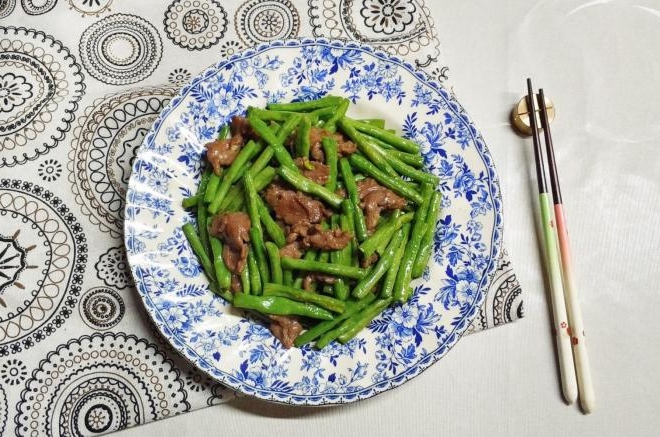 豆角炒牛肉