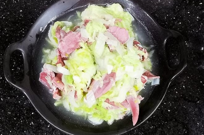 猪舌煮娃娃菜