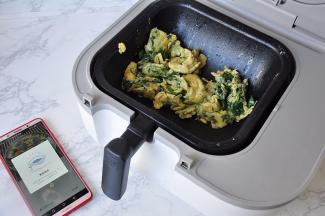 关闭手机APP，切断电源，看看，炒好的菜卖相非常不错。