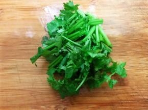 香菜切段