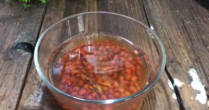 红豆提前浸泡一晚上