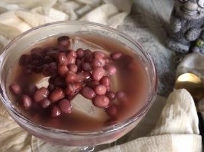 加入红豆和红豆汤