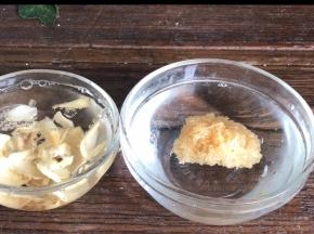 百合和银耳提前3小时泡发