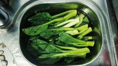 菜心处理好