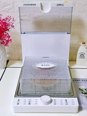 烹饪结束后，蒸锅会发出滴答滴答的声音，将电源断开，焖10分钟再打开。