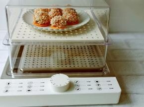 把盘子放入臻米折叠锅里，加上纯净水，开关转到25分钟【透明蒸锅一目了然】