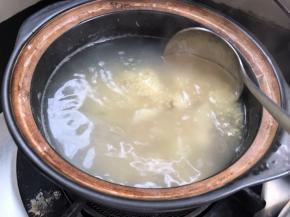 煮沸后经常搅拌