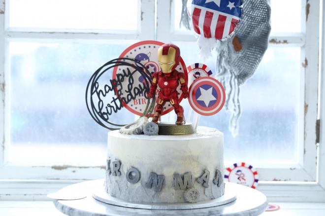 钢铁侠奶油蛋糕