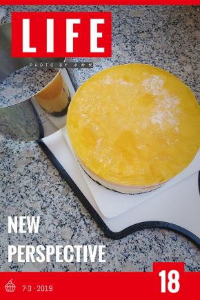 芒果慕斯成品图