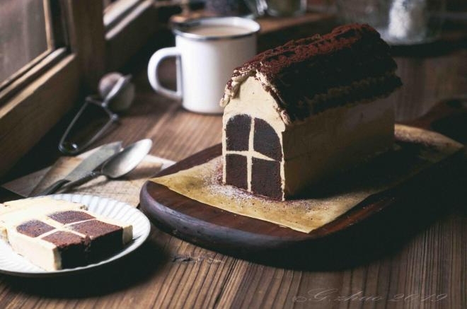 浓郁巧克力屋蛋糕