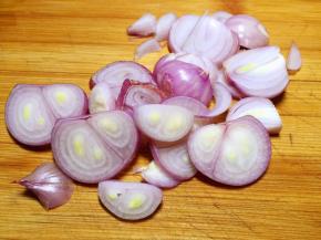 毛葱切片