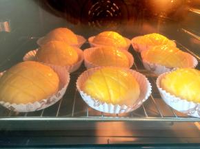 发酵完成后，在表面刷蛋黄液。放入烤箱，中下层，参考温度180度，20分钟