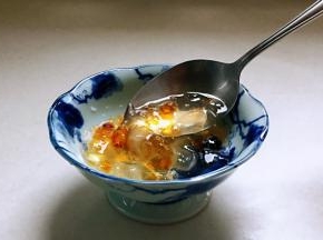 夏季，冷却后食用，口感更棒，凉凉的、滑滑的妙极了。