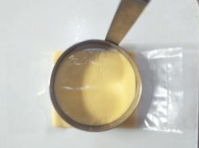 芝士片用模具压出形状