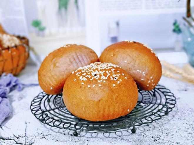 黑麦汉堡胚面包