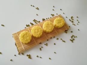 好看又好吃的绿豆糕。