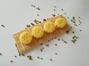 好看又好吃的绿豆糕。