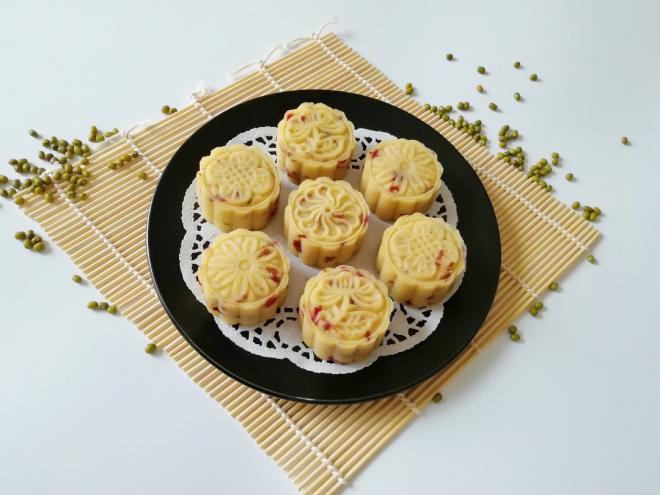 蔓越莓绿豆糕