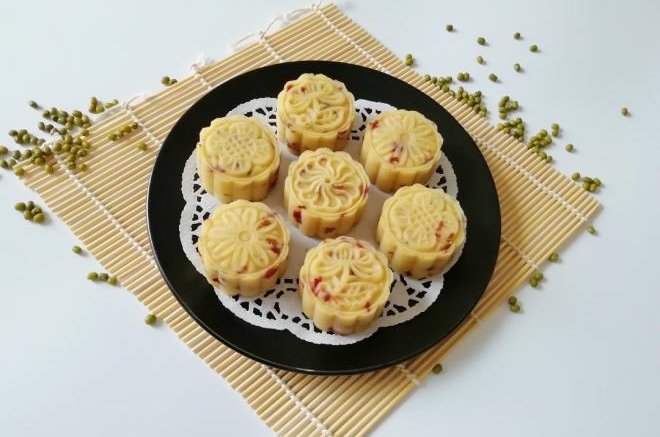 蔓越莓绿豆糕