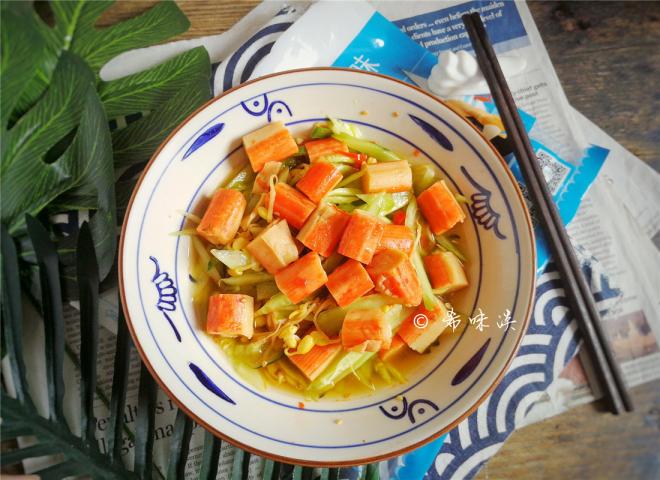 蟹肉棒拌黄瓜丝