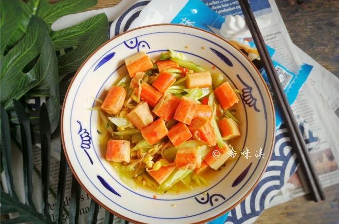 蟹肉棒拌黄瓜丝