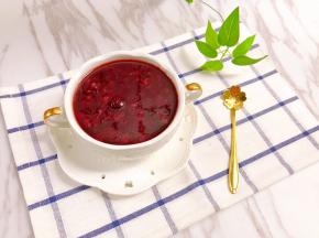 紫米花胶冰粥完成