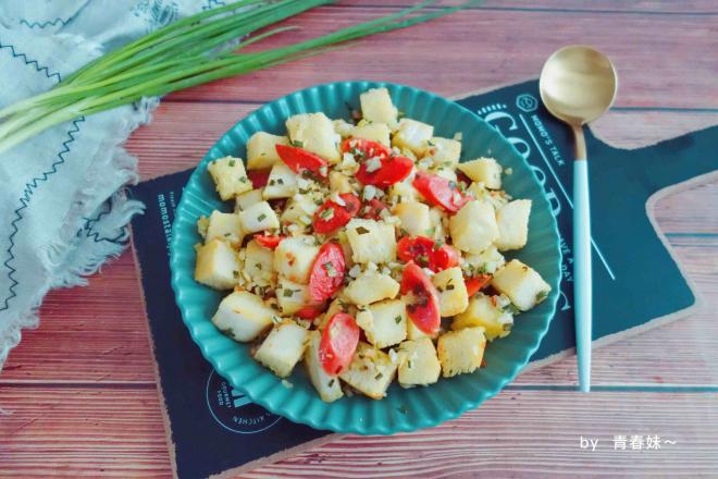 蒜香馒头火腿片