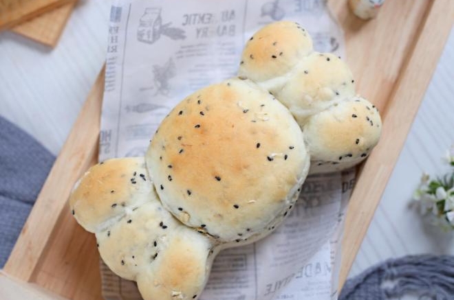 黑芝麻燕麦面包