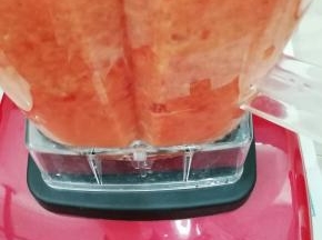 打到没有颗粒为止