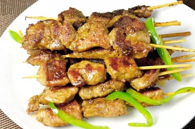 电饼铛烤孜然羊肉串