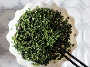 韭菜馅做好