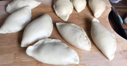 全部包完，用煎饼铛或者平底锅