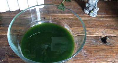 静置一会儿后颜色会很绿很美