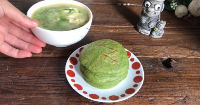 配上丝瓜鸡蛋汤，美美哒