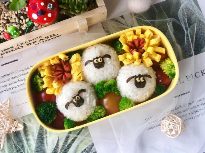 小羊肖恩卡通便当