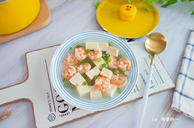 虾仁豆腐豌豆汤