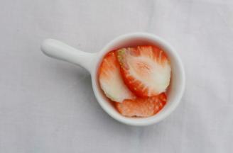 草莓切片。