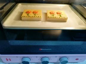 上下管180度烤5分钟。