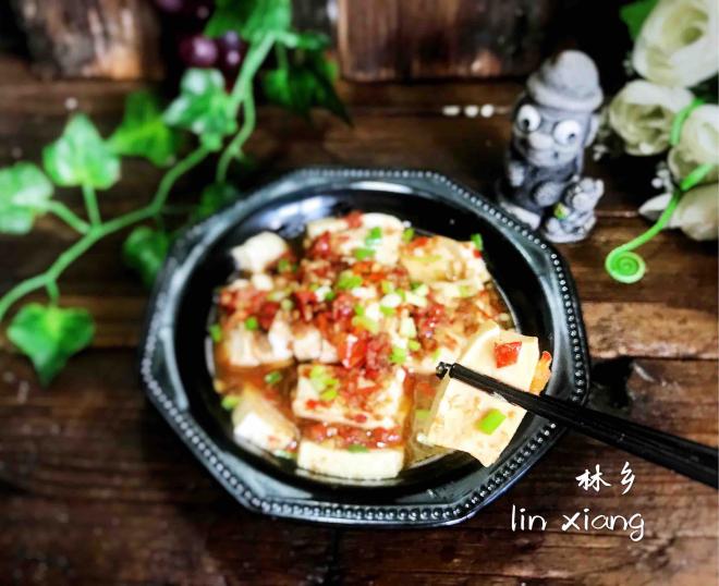 辣椒酱蒸豆腐
