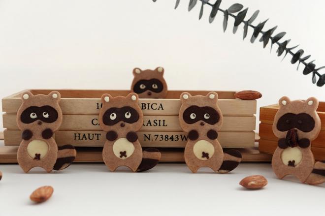 小浣熊卡通饼干