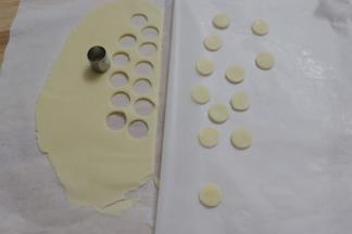 原色的面皮，刻出小浣熊的肚皮形状