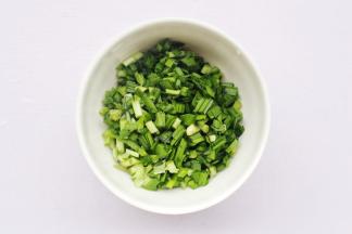 韭菜切末。