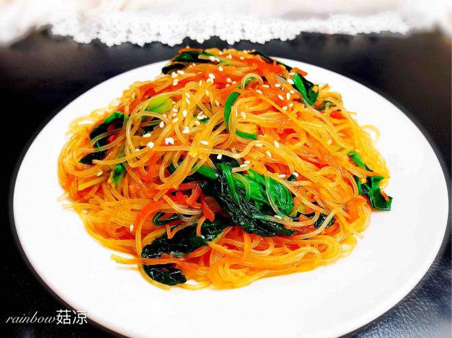 凉拌菠菜粉丝