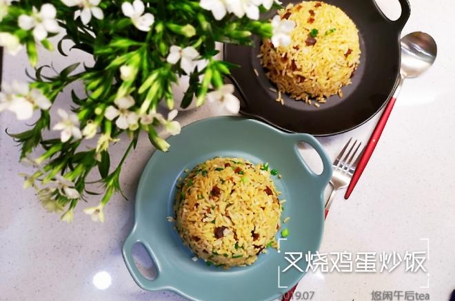 叉烧鸡蛋炒饭
