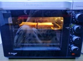 180度烤5分钟。