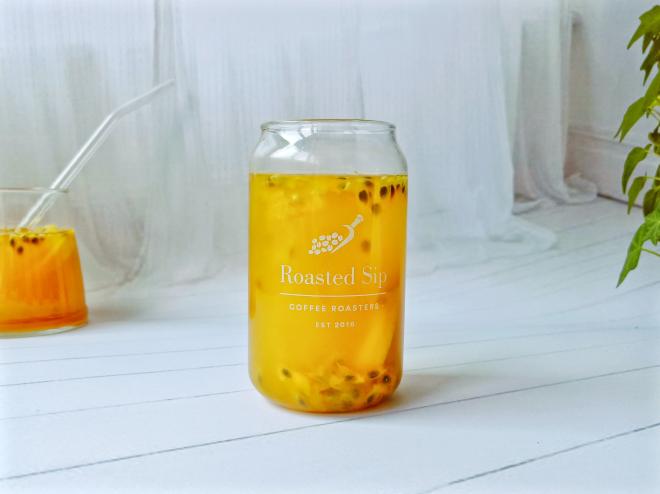 柠檬百香果蜂蜜水